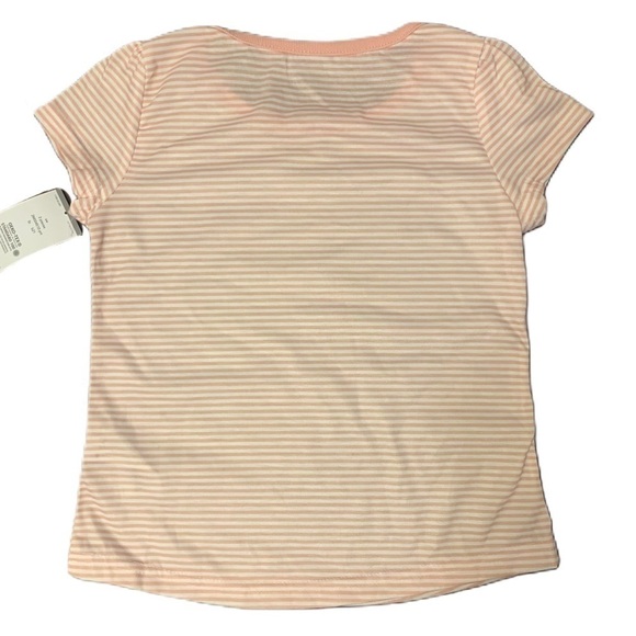 CARTER’S Pink and White Striped Tee 5T NWT - Picture 5 of 7